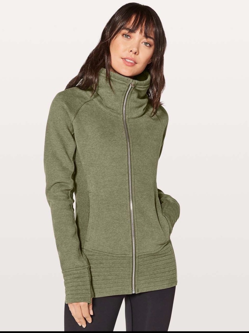Lululemon Radiant Jacket ll in Heathered Fatigue Green